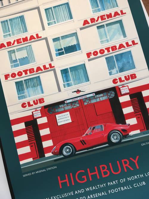 Retro Sporting Prints Arsenal Fc