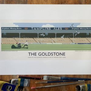 Brighton Goldstone Ground Retro Fine Art Print