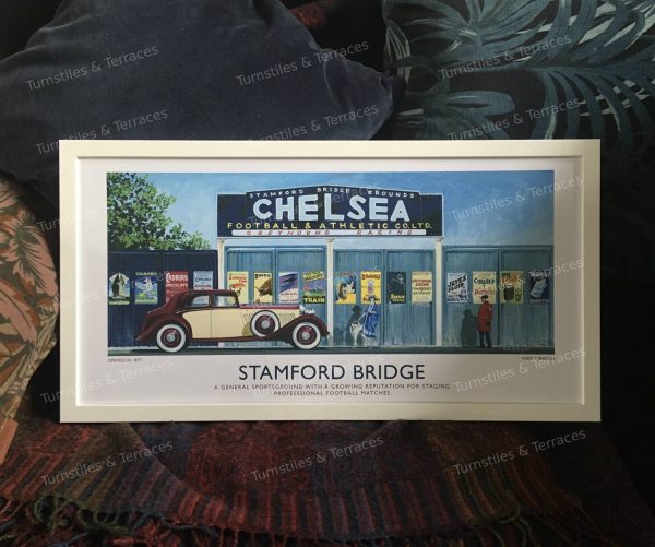 Chelsea Stamford Bridge Retro Fine Art Print