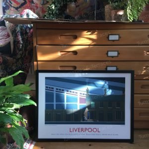 Liverpool Anfield Retro Fine Art Print
