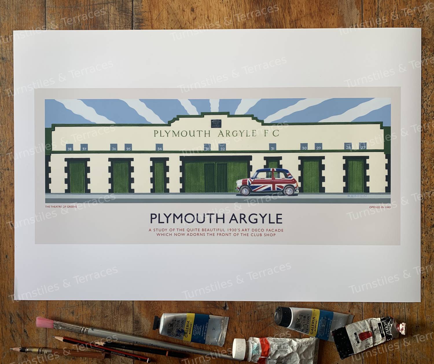 Plymouth. Home Park Fine Art Print