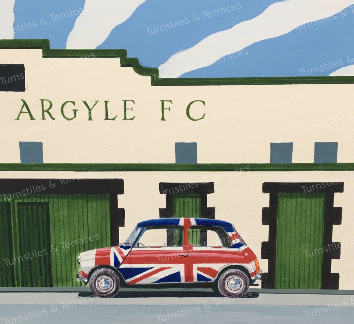 Plymouth. Home Park Fine Art Print - Image 2