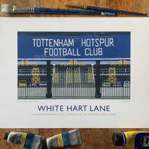 Tottenham White Hart Lane Retro Fine Art Print