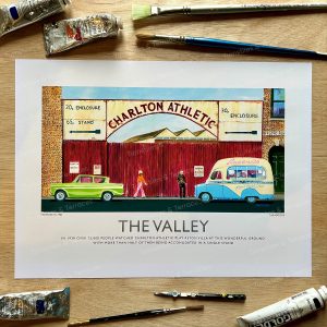 The Valley Retro Fine Art Print