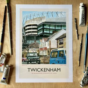 Retro Twickenham Fine Art Print