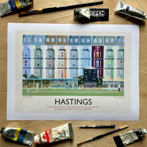 Central Cricket Ground Hastings Fine Art Print