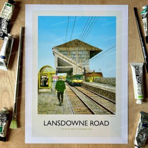 Landsdowne Road Retro Fine Art Print