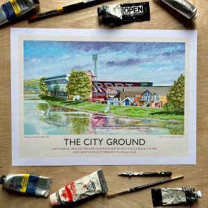Nottingham Forest City Ground Fien Art Print
