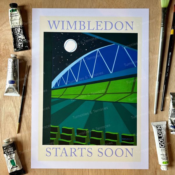 Wimbledon Starts Soon Fine Art Print